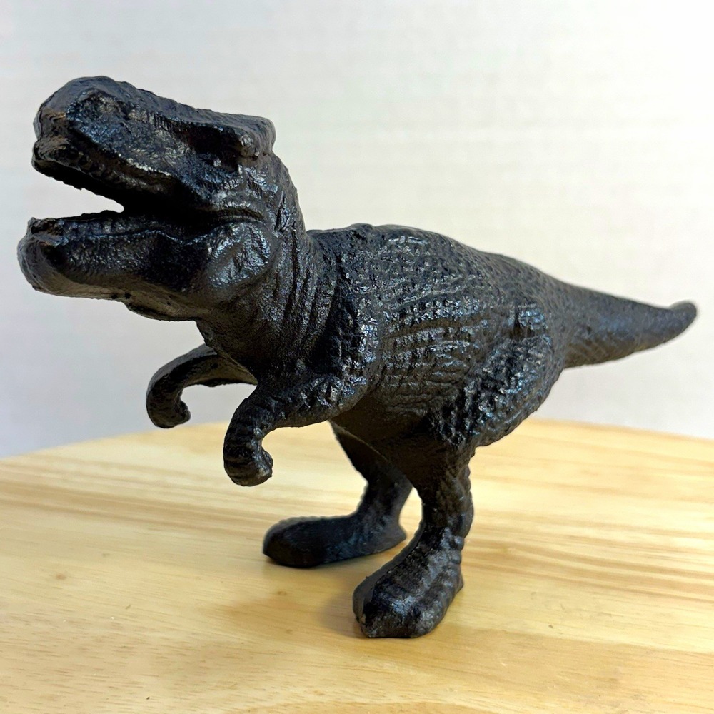 Black Tyrannosaurus Rex Dinosaur Figurine Figure Collectible 5in